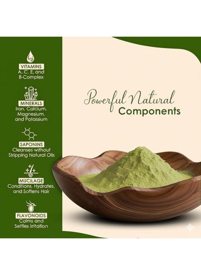 ميناتور مينانشور بودرة سدر الطبيعية للشعر والبشرة | بودرة أوراق السدر - منظف وبلسم طبيعي للشعر | مصدر طبيعي للصمغ والصابونين (227 جم) - Image 2